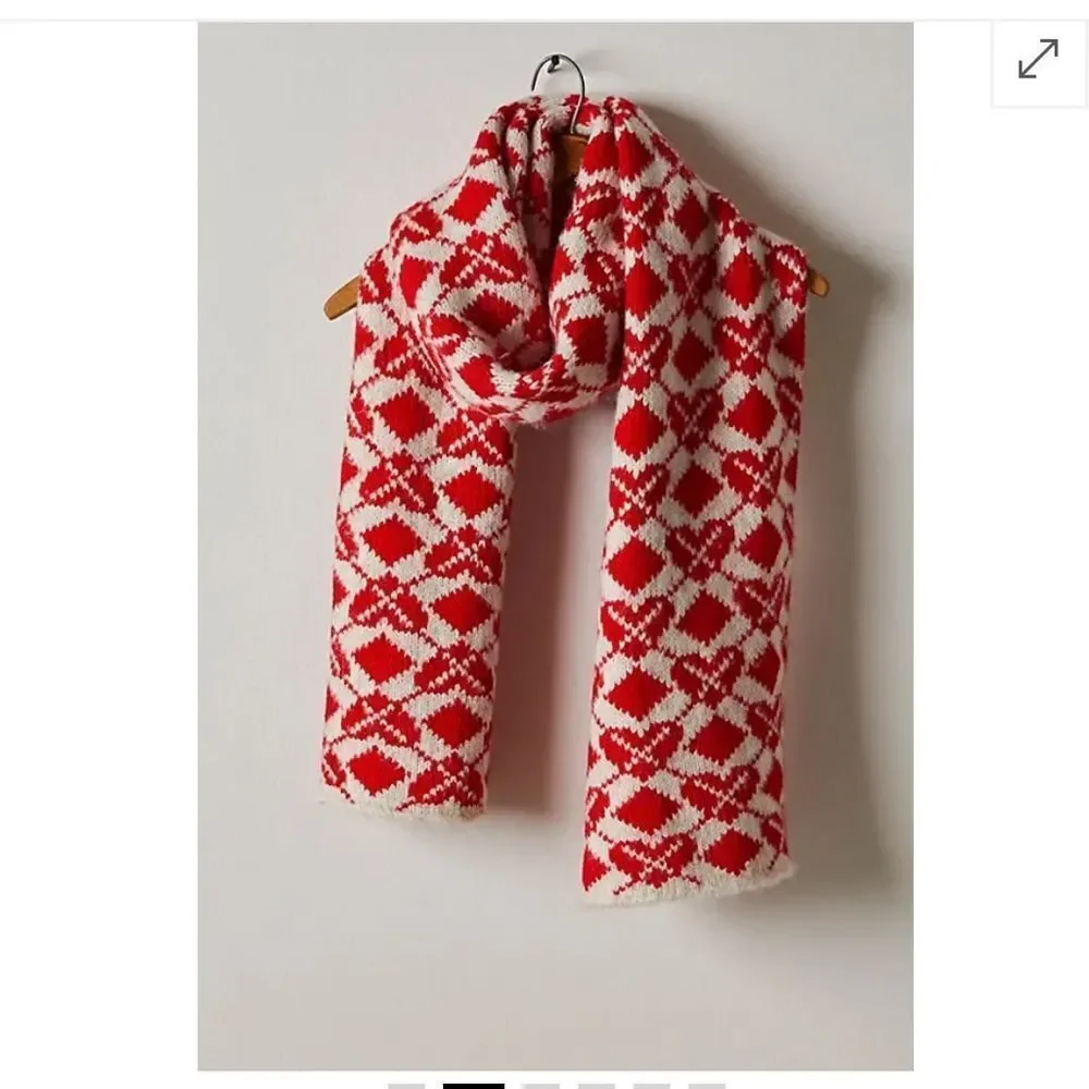 FREE PEOPLE  Matchback Scarf - Red